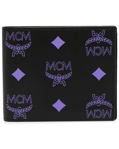 MCM モノグラム 財布 - ブラック