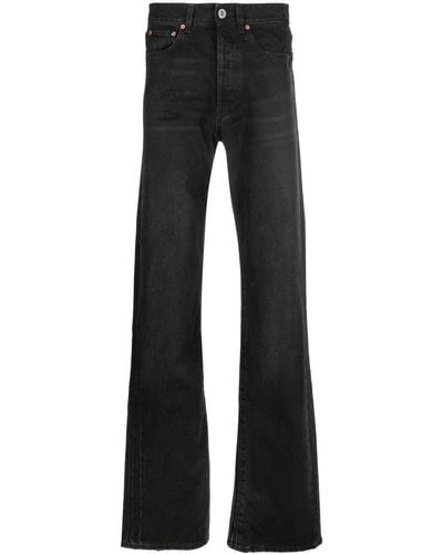 Vetements Dark-wash Bootcut Jeans - Black