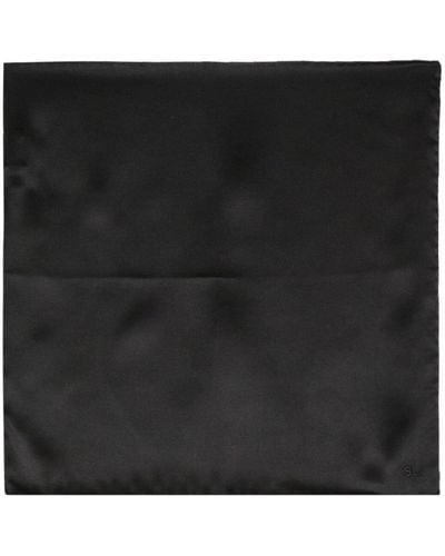 Saint Laurent ロゴ スカーフ - ブラック