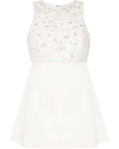 Sachin & Babi Pia Faux-pearl Mini Dress - White