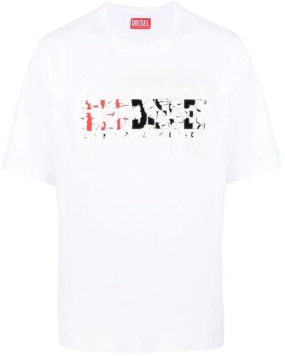 DIESEL Logo-print Cotton T-shirt - White