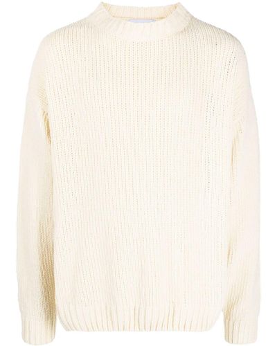 Bonsai Ribbed-knit Round-neck Sweater - Natural