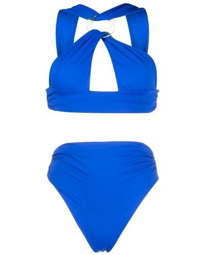The Attico Triangel Bikini - Blauw