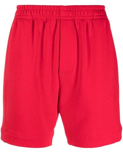 Styland Straight-leg Track Shorts - Red