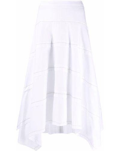 Peserico Aライン スカート - ホワイト