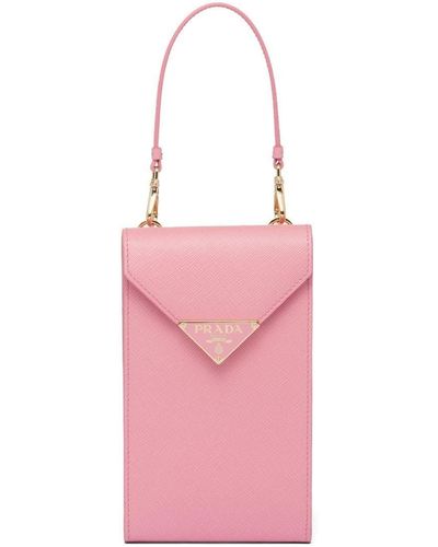 Prada Saffiano Kleine Tas - Roze