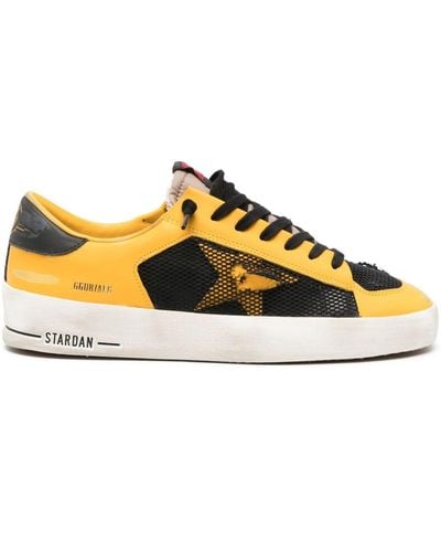 Golden Goose Stardan Low-top Leather Sneakers - Yellow