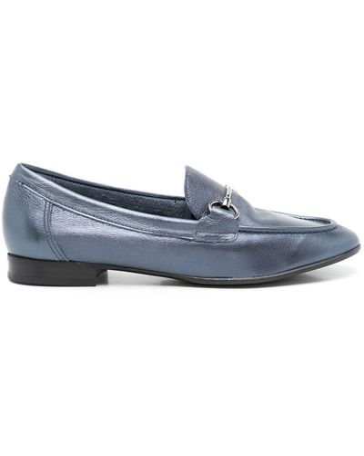 Sarah Chofakian Oxford Siena Leren Loafers - Blauw