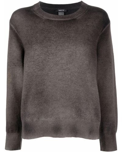 Avant Toi Faded Crewneck Sweater - Grey