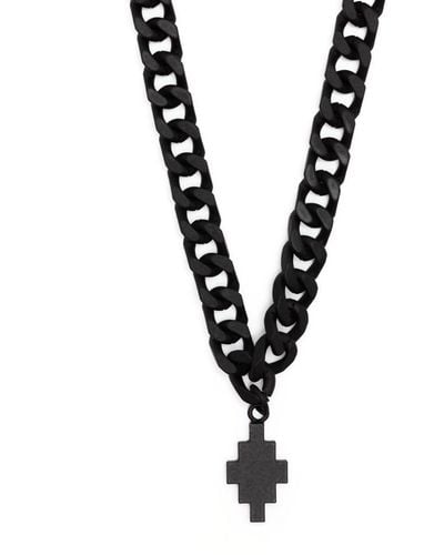 Marcelo Burlon Halskette mit Kreuzanhänger - Schwarz