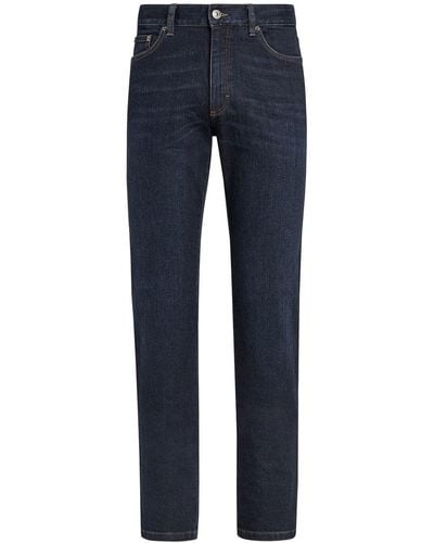 Zegna Roccia Slim-fit Jeans - Blauw