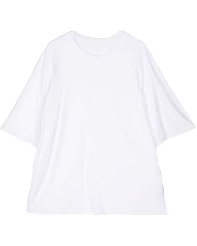 Attachment Crew-neck Cotton T-shirt - White