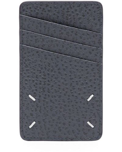 Maison Margiela Four-stitch Leather Cardholder - Grey