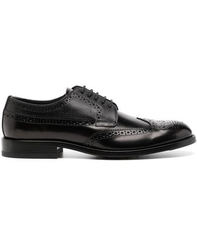Tod's Lace-up Leather Brogues - Black