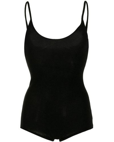 Cashmere In Love Joni Fine-knit Cashmere Bodysuit - Black