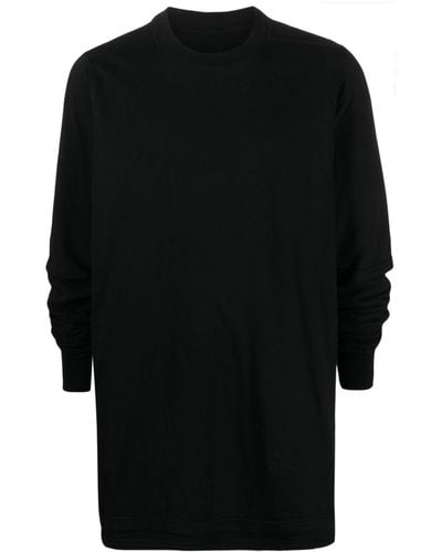 Rick Owens Long-length Cotton Sweater - Black