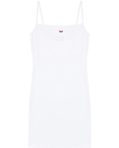 DIESEL D-hopy-d Logo-appliqué Minidress - White