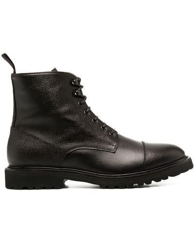 SCAROSSO Ankle-length Lace-up Boots - Brown