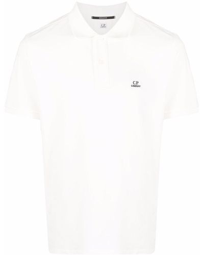 C.P. Company ロゴ ポロシャツ - ホワイト