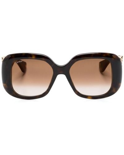 Cartier Oversize-frame Sunglasses - Natural