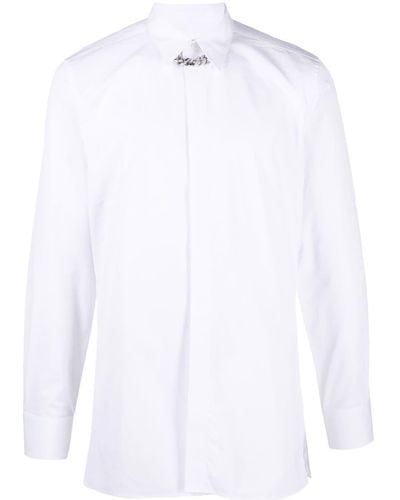 Givenchy Camisa con botones y cadena - Blanco