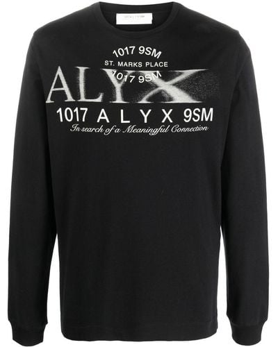 1017 ALYX 9SM グラフィック スウェットシャツ - ブラック