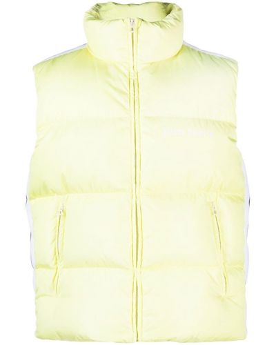 Palm Angels Zip-fastening Padded Jacket - Yellow