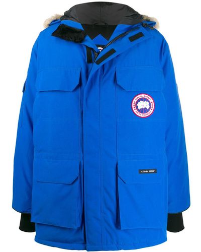 Canada Goose Parka Expedition con parche del logo - Azul