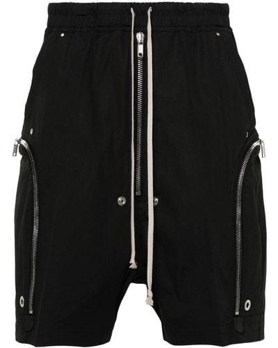 Rick Owens Bauhaus Bela Poplin Shorts - Black