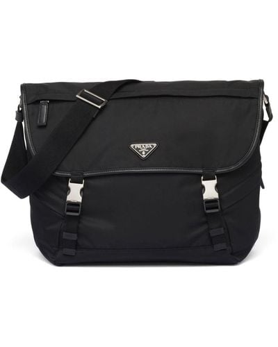 Prada Re-nylon Messenger Bag - Black