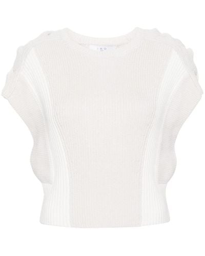 IRO Kalou Knitted Top - White