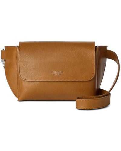 Shinola Logo-debossed Leather Belt Bag - Brown