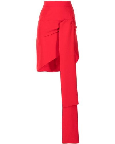 Maticevski Tied-front Pencil Skirt - Red