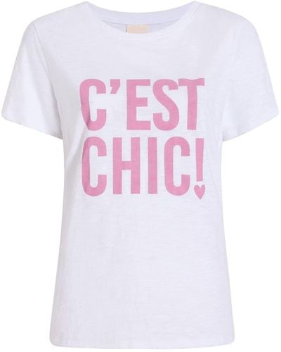 Cinq À Sept T-shirt C'Est Chic - Bianco