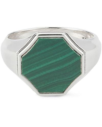 Emanuele Bicocchi Hex Signet Ring - Green