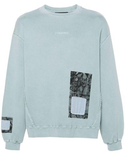 A_COLD_WALL* Cubist Panelled Sweatshirt - Blue