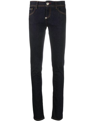 Philipp Plein Jeans mit schmalem Bein - Blau