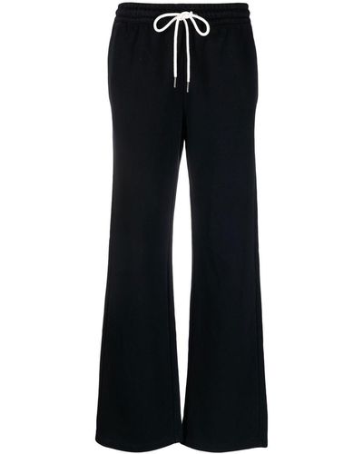 PS by Paul Smith Logo-embroidered Straight Track Pants - Black