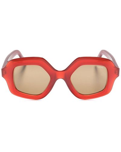 LAPIMA Cecilia Oversized-frame Sunglasses - Red