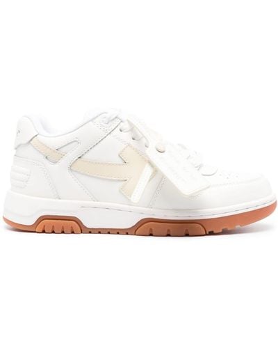 Off-White c/o Virgil Abloh Out Of Office Leather Sneakers - White