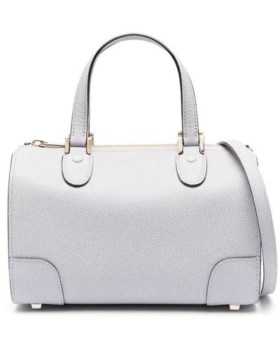Valextra Textured-finished Leather Bag - White