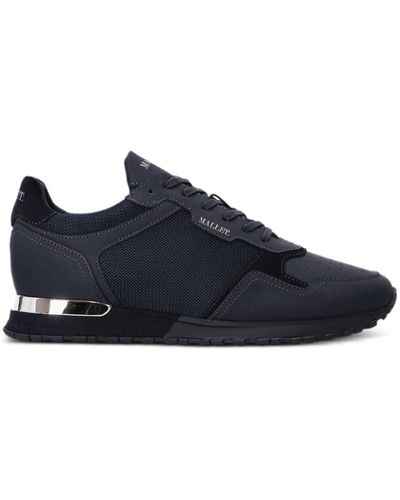 Mallet Lowman Panelled Trainers - Blue