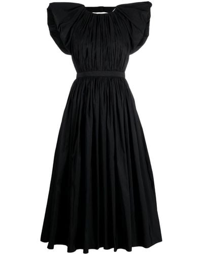 Alexander McQueen Dress With Pleats - Black