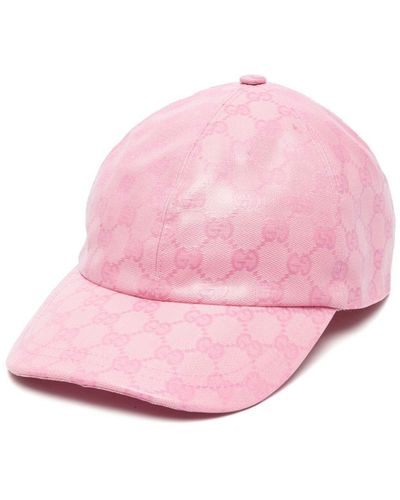 Gucci Baseballkappe aus GG Crystal - Pink