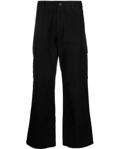 Sandro Pantalon ample en coton à poches cargo - Noir