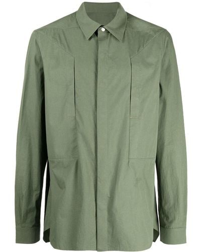 Rick Owens Classic Button-up Shirt - Green