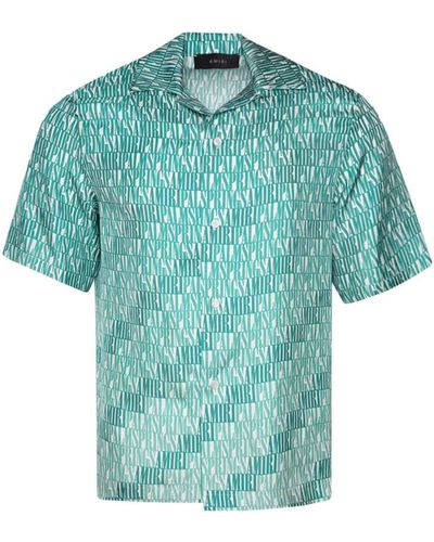 Amiri Camisa con logo de x Palm Springs - Azul