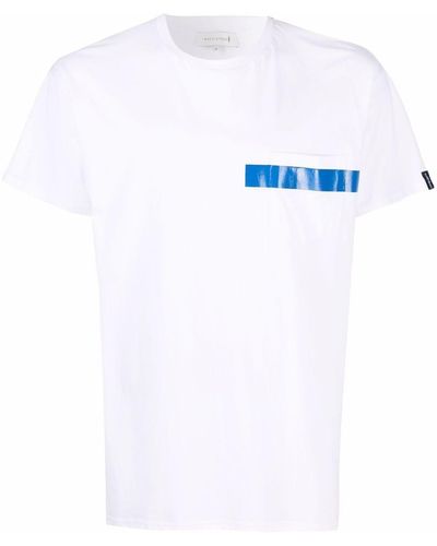 Mackintosh T-shirt a righe - Bianco