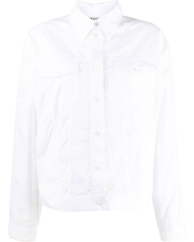Ports 1961 Lace-detail Cotton Longsleeved Shirt - White
