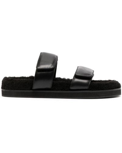 Senso Theo Leather Sandals - Black